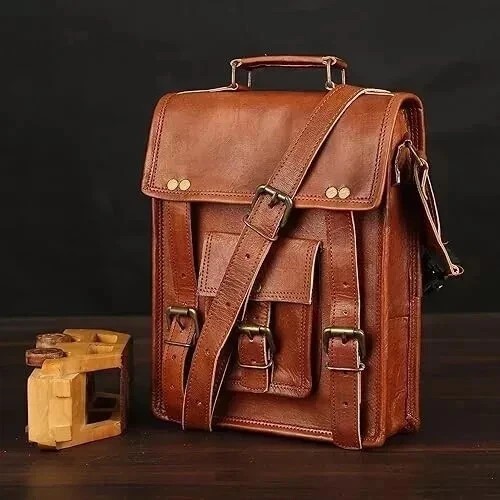 Sacoche cuir chèvre - cuir,