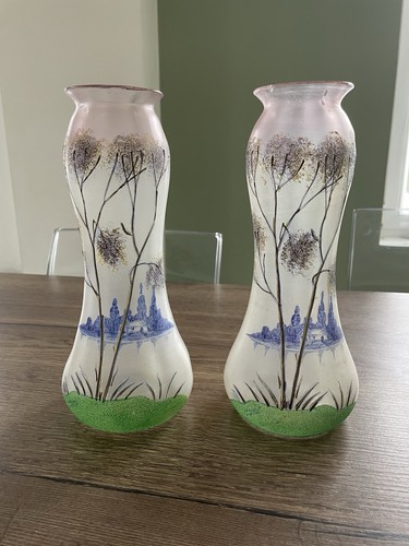 Ancienne paire vases en - de,