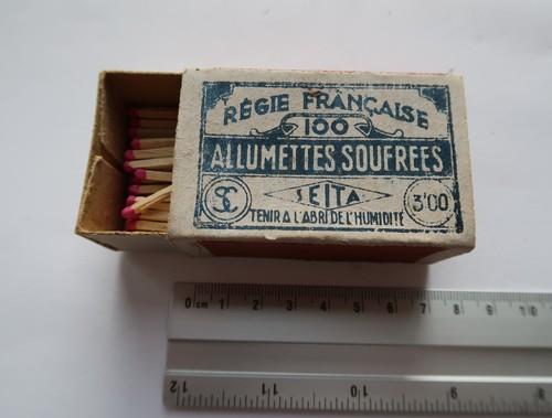 Boite allumette soufrées - boite, d'allumette