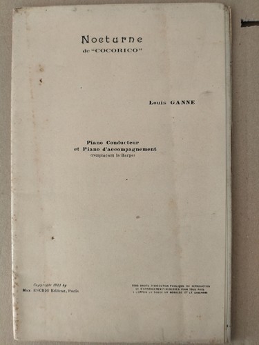 Rare partition ancienne - rare,
