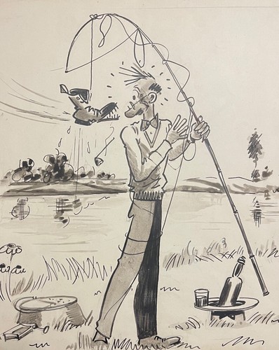 Pêcheur chaussure dessin - pêcheur,
