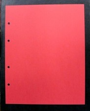 LOT DE 20 INTERCALAIRES ROUGE POUR CLASSEURS A MONNAIES - NEUVES