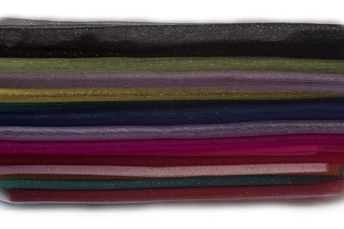 Tulle brocart tissu 50 cm - tulle, en