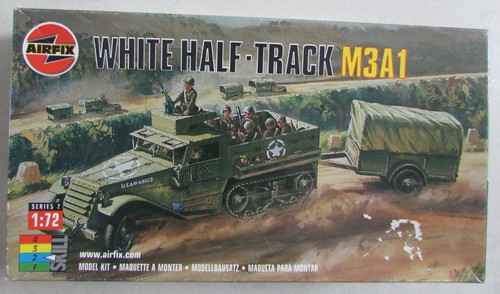 Maquette white half track - maquette, half-track