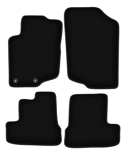 Tapis sol velours noir - tapis,
