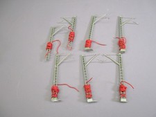 LQ1311 Train Ho 1/87 1:87 Lot de 7 poteaux supports de caténaires 95 mm ht