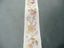 ancienne bande de tapisserie  sur canevas à faire  époque 1900/1930