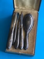 Brosse Bébé Poupée Argent Massif & nécessaire à manucure Argent Massif Louis XVI