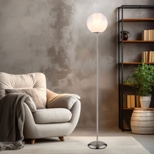 Lampe Sur Pied Lampe De Salon Lampe À Cristaux Plafonnier 1 Flamme Verre LED