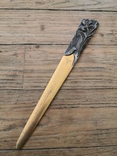 Coupe papier ancien bronze signé guy époque Art Nouveau 