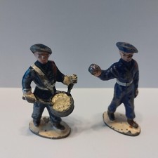 VINTAGE QUIRALU lot 2  Figurines soldat marin au défilé tambour