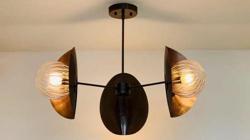 Lustre laiton lumières - laiton,