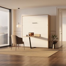 Lit escamotable SMARTBett 180x200 Vertical M3 Profondeur 55cm Chêne Kaiserberg /