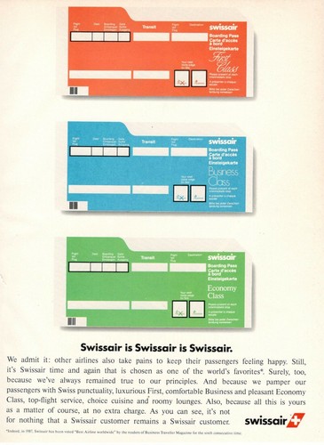Swissair airlines suisse - swissair,