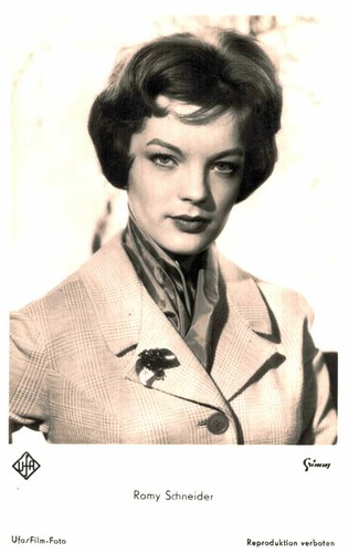Romy schneider carte - schneider, postale