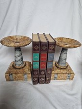 Serre Livres Garniture De Cheminée En Marbre art deco