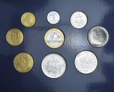 BU 1991 à la pièce 2500ex 1-5-10-20 Centimes 1/2-1-2-5-10 Francs Frappe Médaille