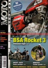 MOTO LEGENDE 117 MONTESA Cota 348 BSA 750 Rocket 3 DUCATI Monster GUZZI Nevada