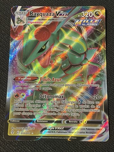 Carte pokémon rayquaza - carte, vmax
