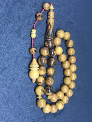 Bakelite amber misbaha tasbih - amber,
