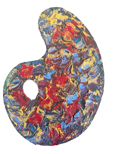 Ancienne palette peintre - ancienne,
