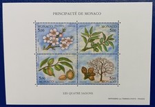 MONACO 1990 FEUILLET N°51 - LES 4 SAISONS DU CITRONNIER Neuf