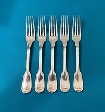 1 grande fourchette CHRISTOFLE modèle FILET CHINON métal argenté 20,5 cm table