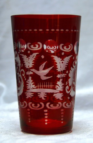 Gobelet verre rubinglas - gobelet,