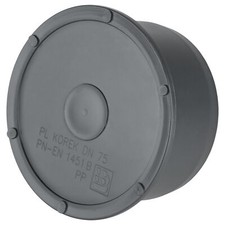 Bouchon mâle Ø 75mm Tampon hermétique Bouchon de tuyau d'égout Tampon intérieur