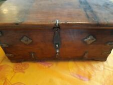 Coffre indien  de scribe en teck 