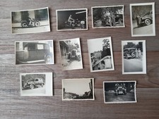 PHOTO ANCIENNE - VOITURES.MOTOS VINTAGE LOT DE 11 PHOTOS