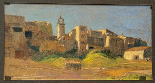 Tableau étude pastel - étude, attr