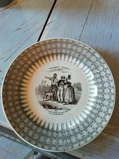 ASSIETTE CREIL MONTEREAU LEBEUF MILLIET 