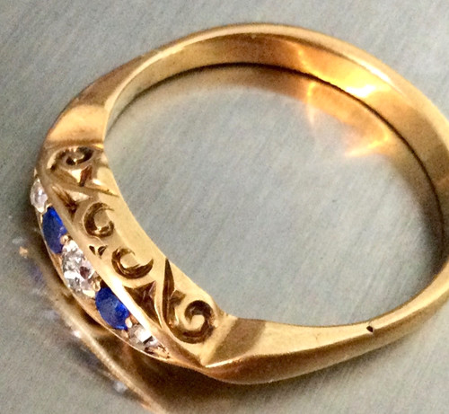 Ancienne bague jarretière - bague, en