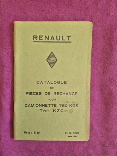 Renault camionnette type kzc - camionnette,