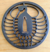 tsuba edo  Pour Katana Fer Japon  Sukashi Déco d'un Cigne 