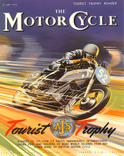 Affiche moto AJS Porcupine