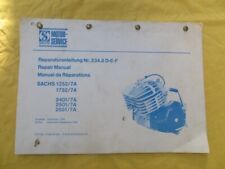 Moteurs SACHS 125 et 175cc - manuel de réparation - 1976