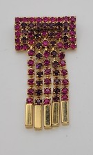 Ancien Bijou broche cristal