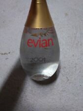 Ancienne Bouteille en Verre "GOUTTE D'EAU" EVIAN 2001 pleine 