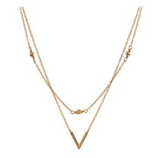 V Superposé Collier Ras Du