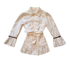 Giubbotto Trench Léger Blanc