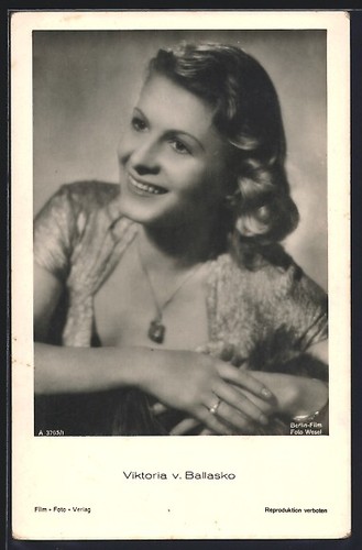 Carte postale actrice victoria - postale,