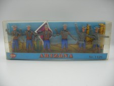 Figurine plastique 1/32 coffret 6 soldats Sudiste Far west genre Timpo Comanci