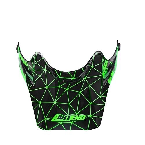 Visiere couleur noir vert - couleur, noir/vert