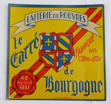 Etiquette ancienne de fromage