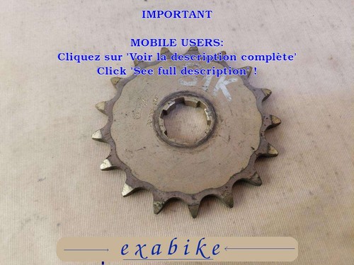 Pignon sortie boite pour - de,