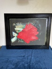 Tableau peinture coquelicot F.Huber