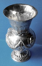 Petit vase en argent massif -Effigie de  Louis XVI