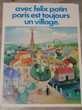 RARE AFFICHE FELIX POTIN PARIS